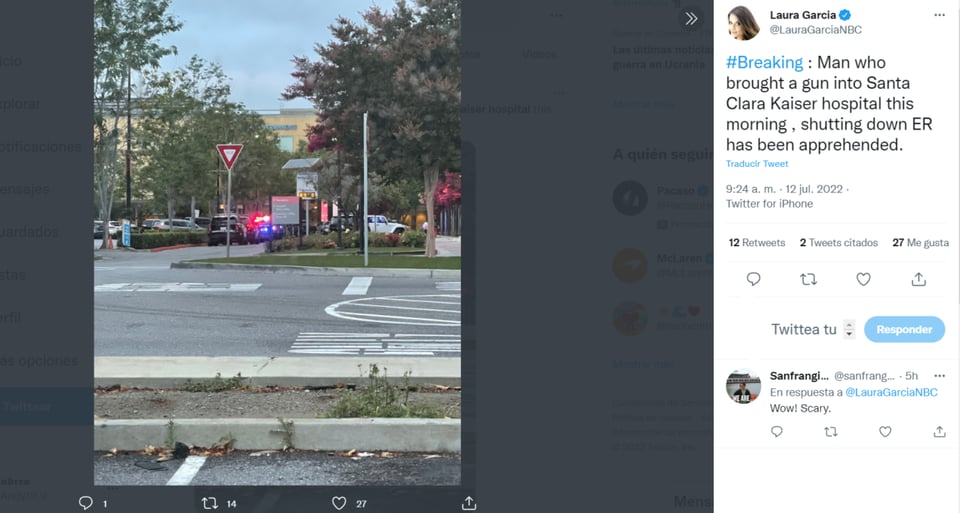 REPORTAN AMENAZA EN INTERIOR DE HOSPITAL