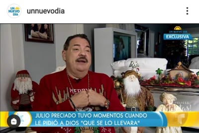 After suffering from coronavirus, Julio Preciado confesses that he asked God to die