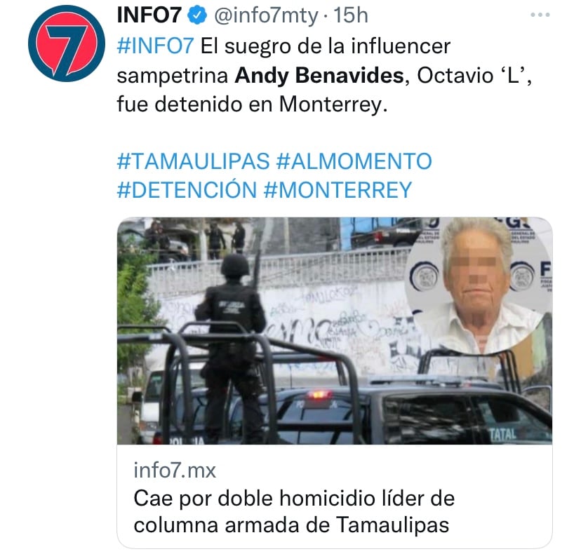 Arrestan también al esposo de la influencer