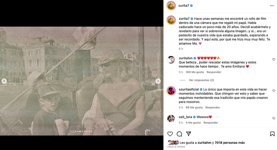 They share a photo of Christian Bach in a bathing suit