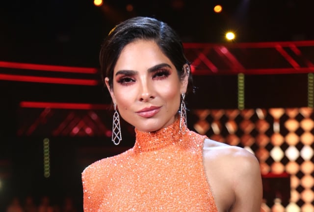 Alejandra Espinoza shows off her Christmas gifts