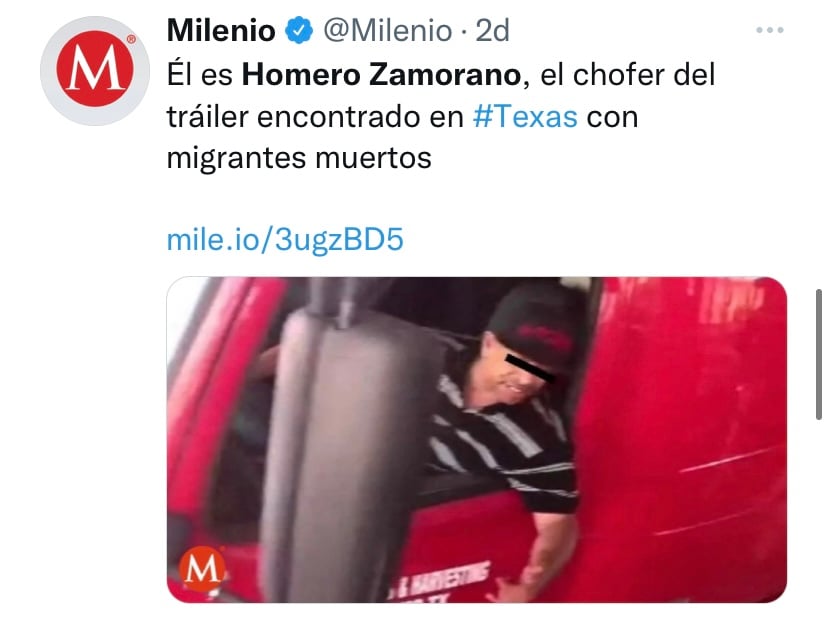 ¿Qué hizo el chofer del "tráiler de la muerte?
