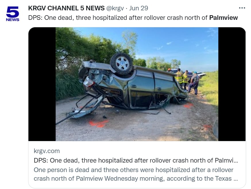 Accidente migrantes muertos Texas