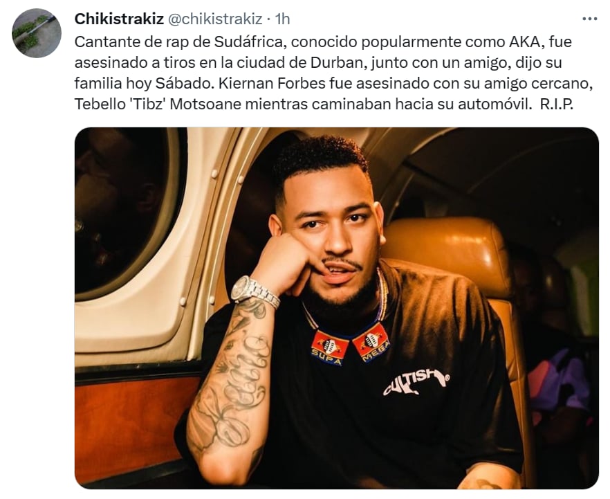 Asesinan rapero AKA