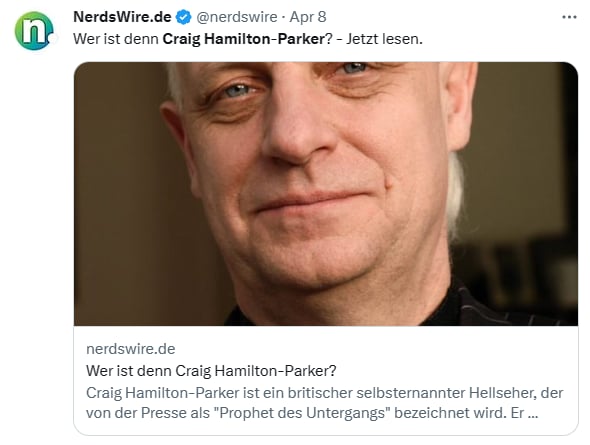 Craig Hamilton-Parker World War III