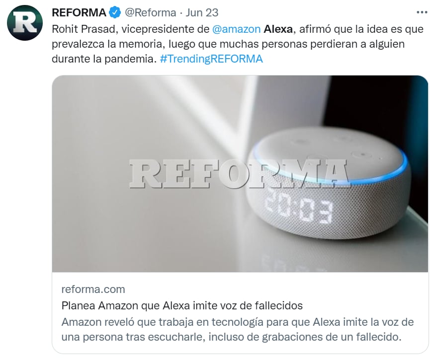 Alexa voz familiares fallecidos