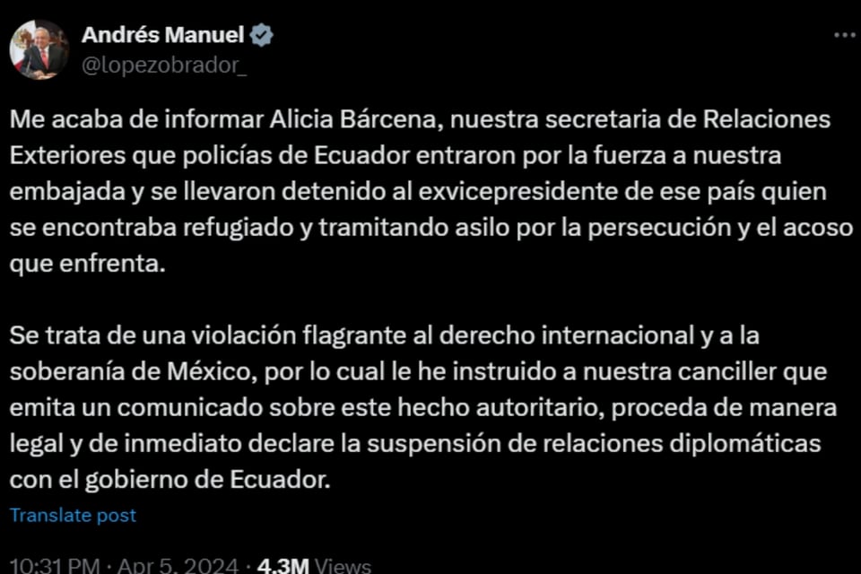 AMLO, Presidente, México, Ecuador, MundoNOW