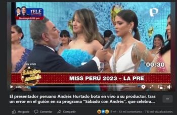 Andrés Hurtado despide productor