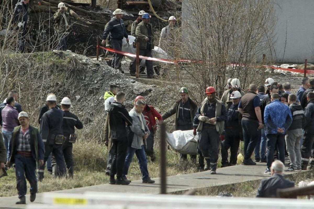 Accidente en mina deja al menos ocho muertos y decenas de heridos en Serbia
