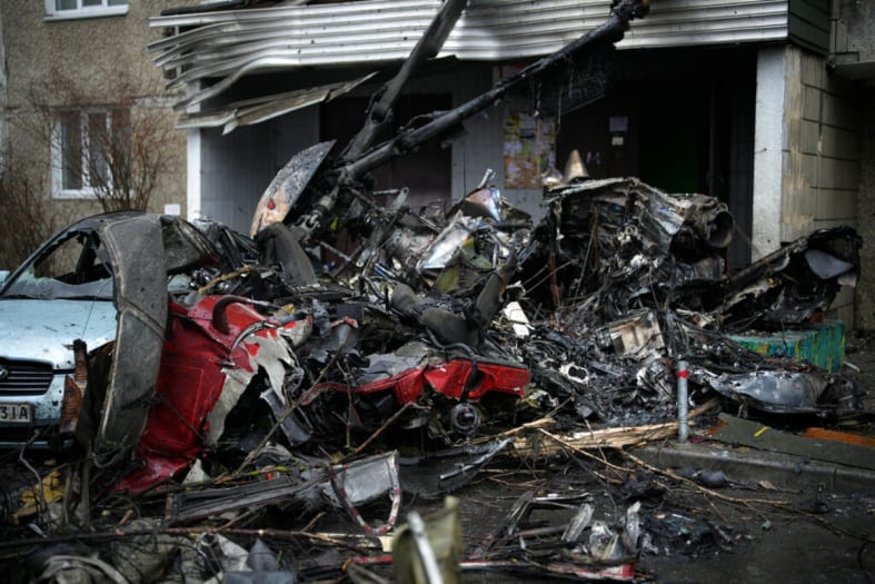 Ukraine’s interior minister dies in fatal helicopter crash