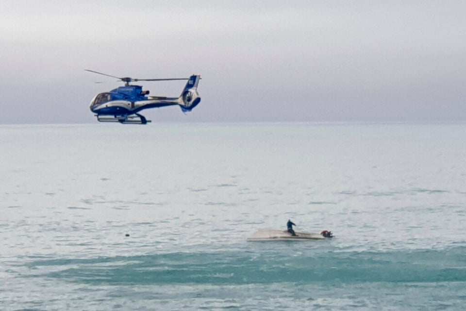 Helicóptero de la marina se desploma y confirman heridos