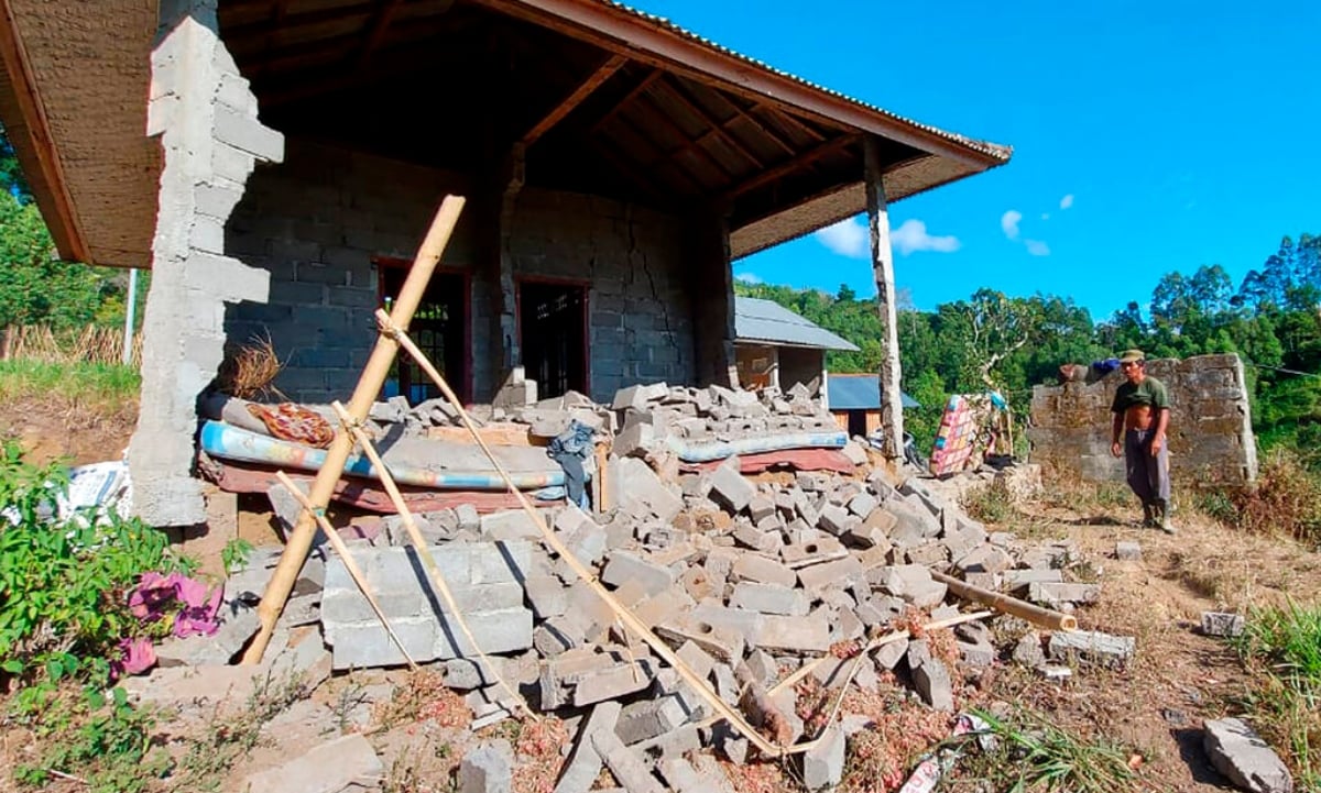 Terremoto en Bali de 4,8 dejó al menos tres fallecidos y severos derrumbes