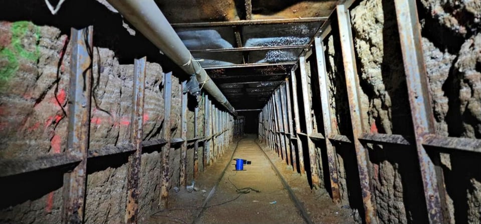 Hallan sofisticado narcotúnel desde México a EEUU y capturan a seis personas