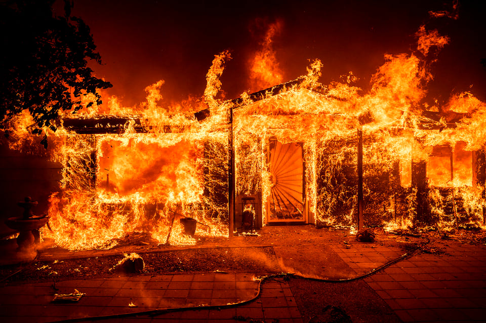 Incendio en EEUU