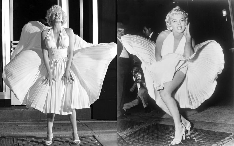 «Blonde» en Netflix, recrea vestidos emblemáticos de Monroe (FOTOS)
