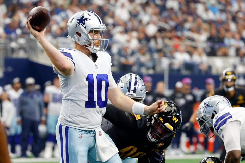 De la mano de Cooper Rush, Dallas Cowboys se imponen 25-10 a Commanders