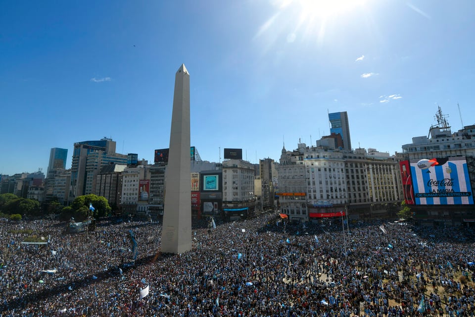 Argentina en feriado nacional por la llegada de su selección