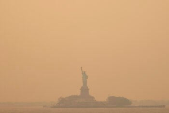 El humo ha cubierto gran parte del cielo de EEUU