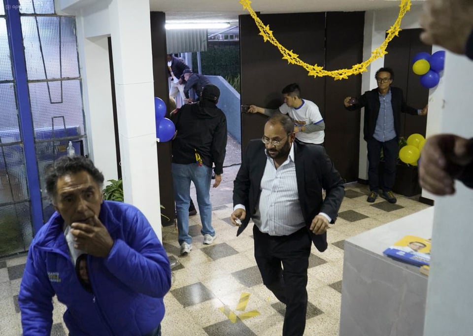 Momento exacto en el que el candidato fue asesinado