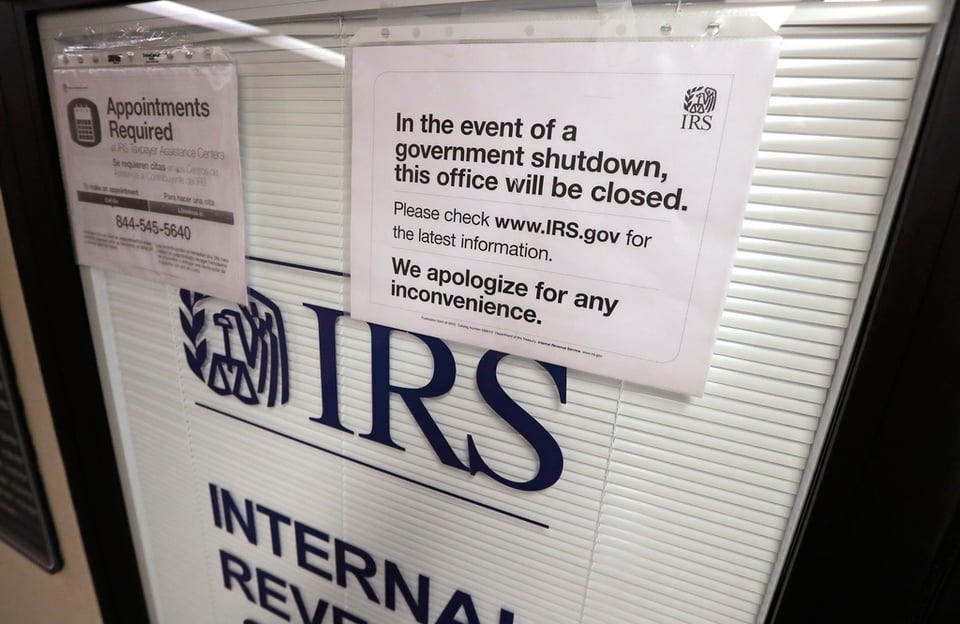 IRS, cierre de gobierno, inconvenientes, disculpas, MundoNOW