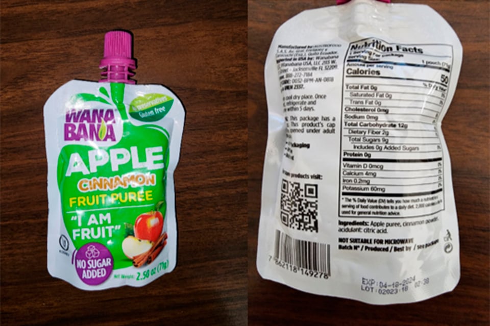 WanaBana, Retiro, puré de frutas, Plomo, Estados Unidos