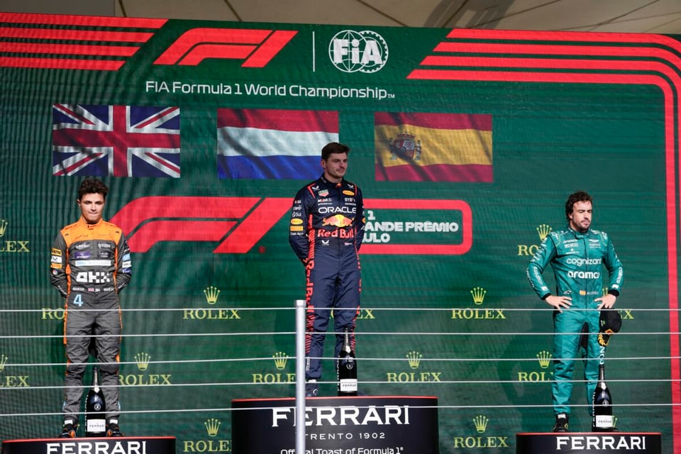 holandés, Max Verstappen, Red Bull, podio
