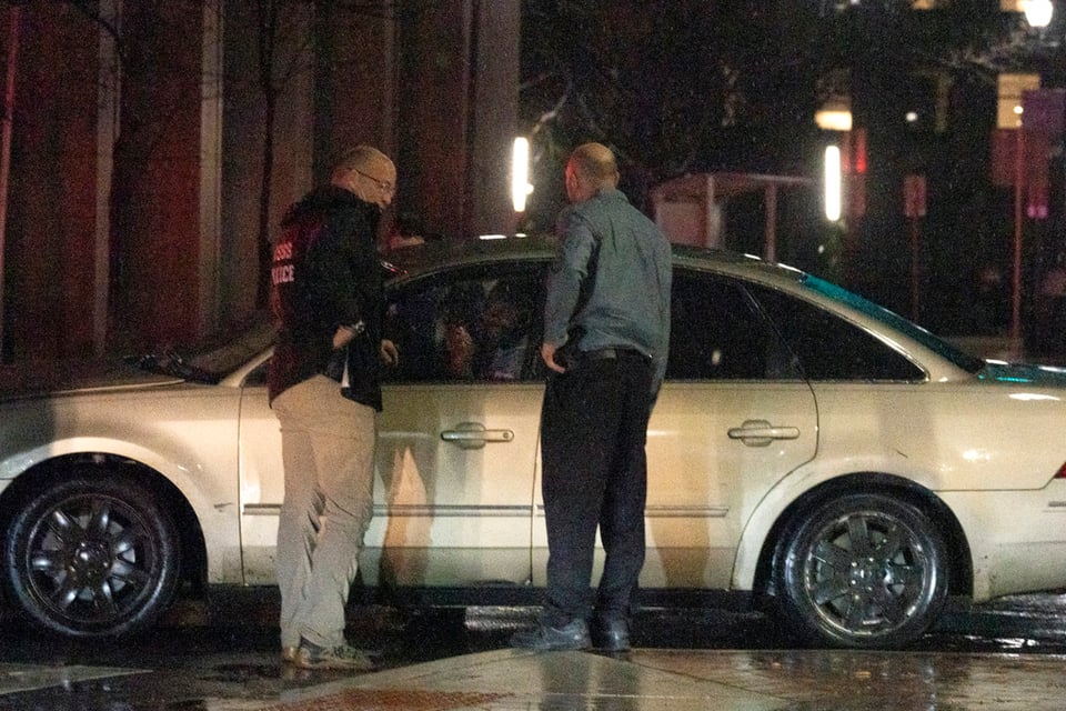 sedán, coche, modelo, policía, investigación