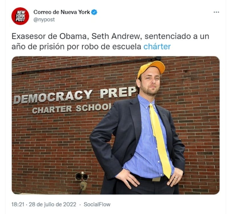 Sentencian a exasesor de Obama, Seth Andrew