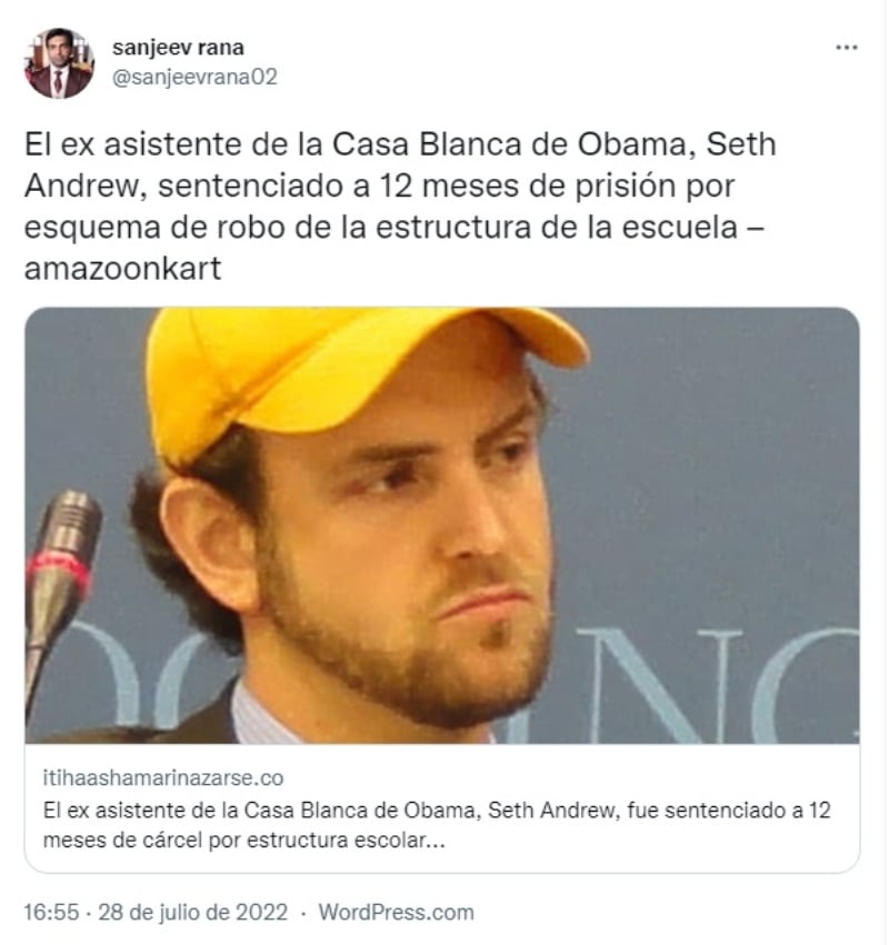 Sentencian Seth Andrew: "La motivación de Andrew fue principalmente punitiva"