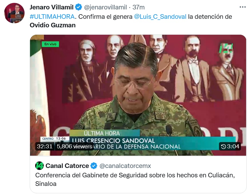 Arresto capo México