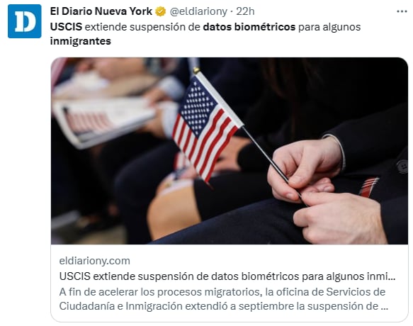 USCIS datos biométricos inmigrantes