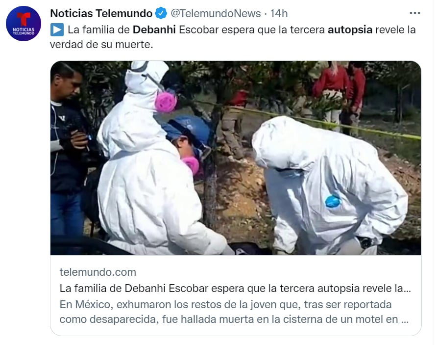Joven mexicana muerta motel