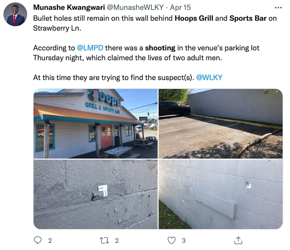 The murderers collected the casings after the crime