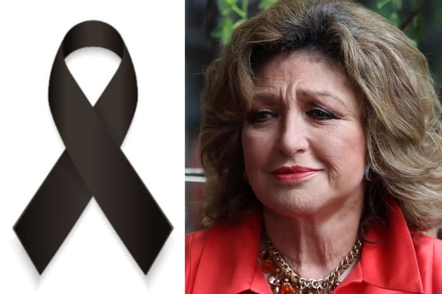 Angélica María in mourning after the death of the writer José Agustín