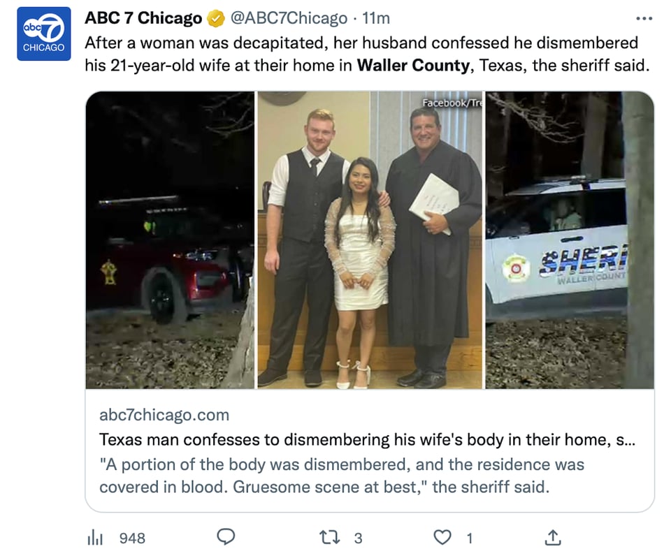 Authorities reported previous calls for marriage disturbances