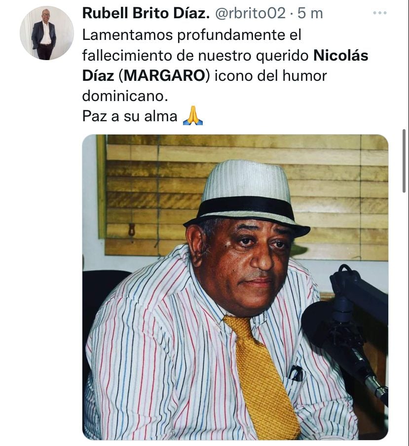 Así encontraron muerto al querido comediante Nicolás Díaz "Margaro"