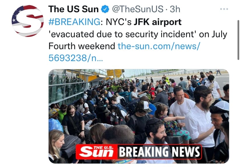 ¿Por qué evacuaron el aeropuerto JFK de Nueva York?