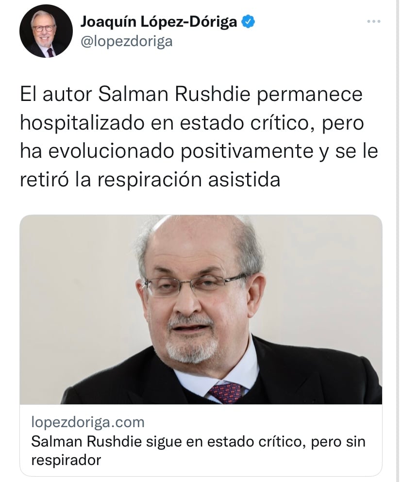 Lo amenazaron por "versos satánicos"