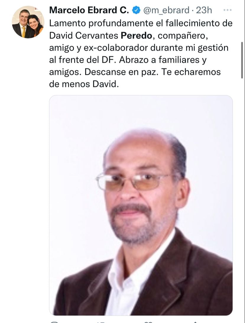 "Un ser humano y un luchador ejemplar"