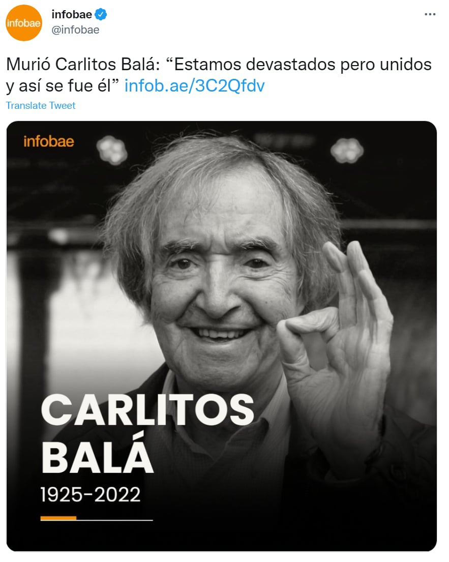 Muere actor Carlos Balá