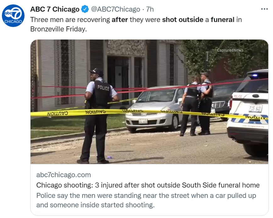 Tiroteo funeral Bronzeville