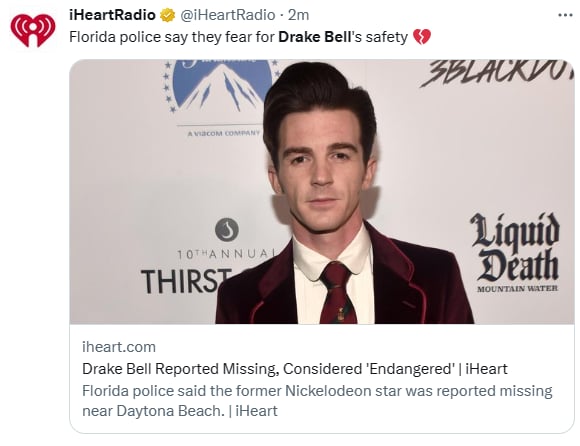 Desaparece actor Drake Bell