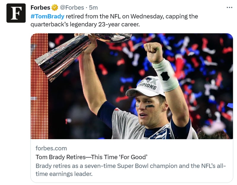 Tom Brady retiro NFL