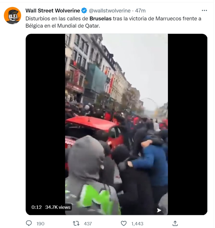 Violencia Bélgica Marruecos