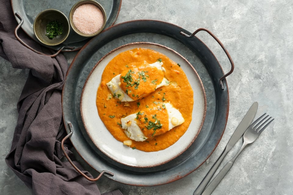 Receta de Bacalao a la Vizcaína, Bacalao, Recetas, Comida, Año Nuevo