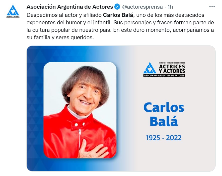 Tragedia artista Argentina