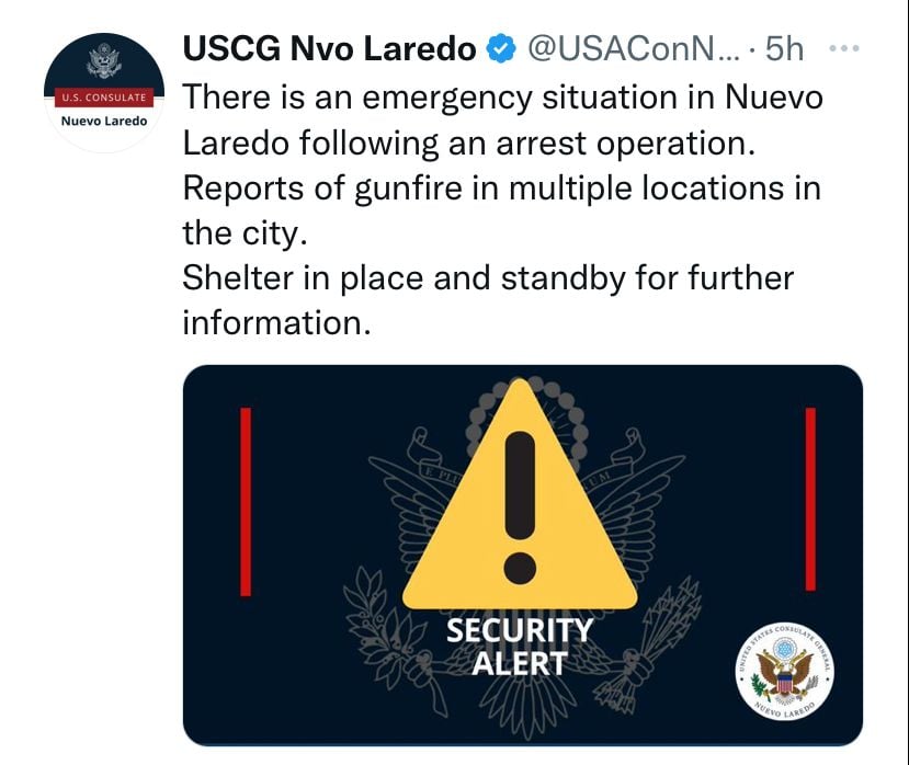 Consulado de EEUU lanza alerta