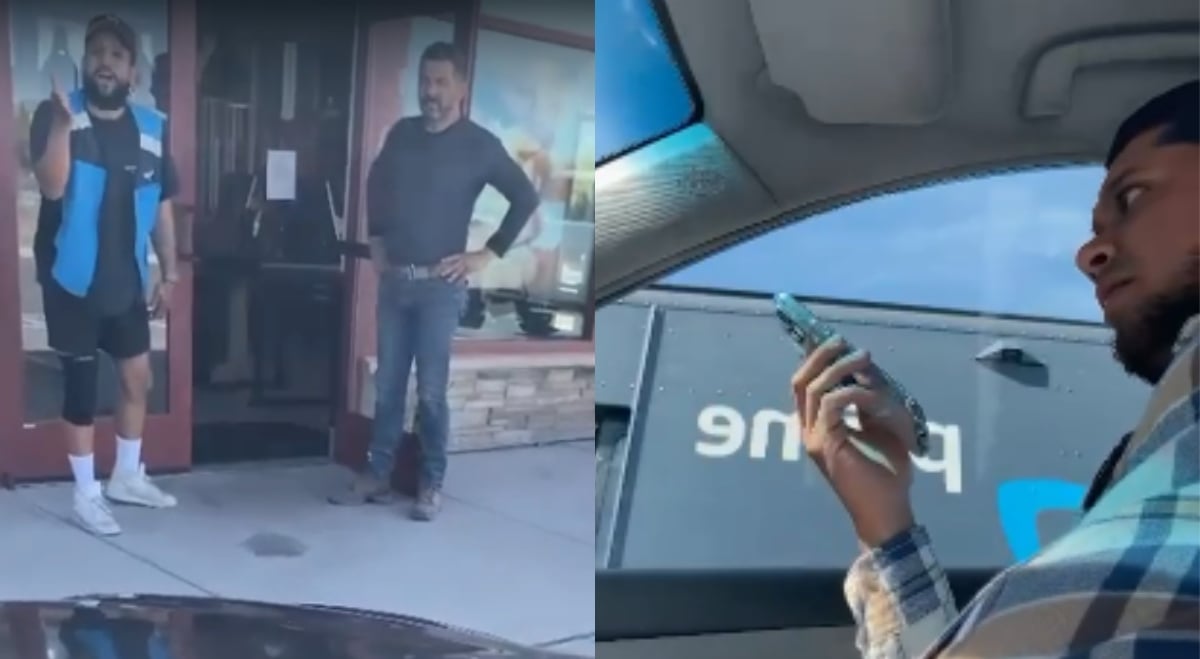 Repartidor hispano fue atacado por conductor de Amazon (VIDEO)