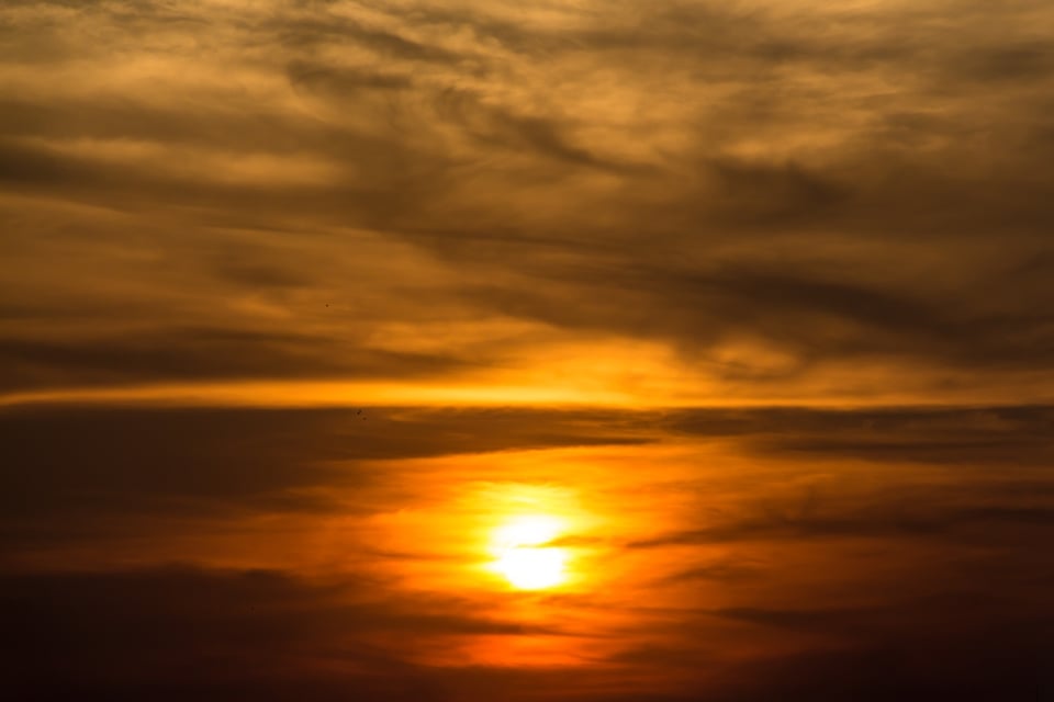 atardecer, sol, otoño, MundoNow