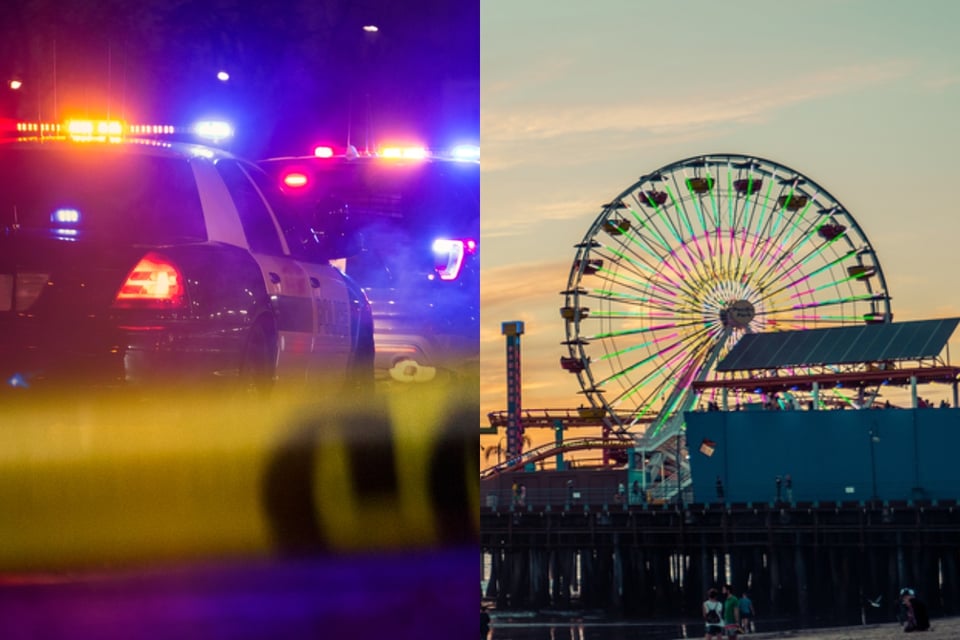 Man claiming to have a bomb climbed the Ferris wheel on the Santa Monica Pier